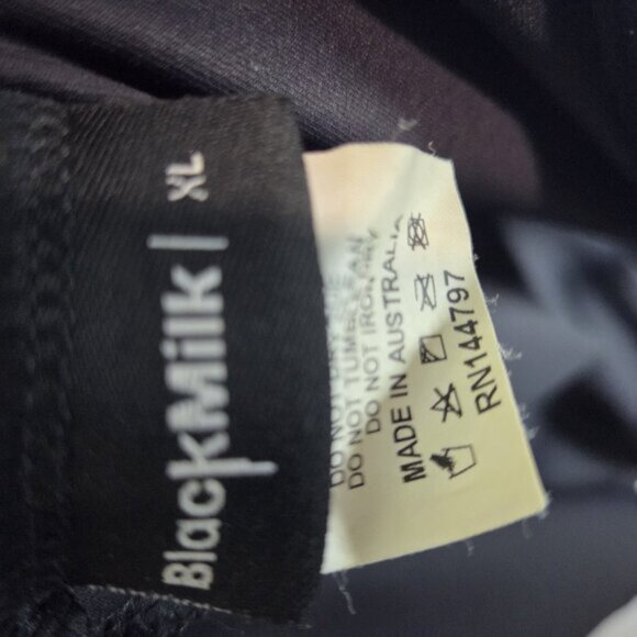 Blackmilk Black Matte Marilyn Dress - Limited  Sz XL V-neck - Picture 6 of 7